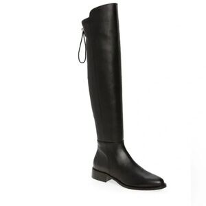 Aquatalia Norina Weatherproof Over The Knee Black Leather Boot 9